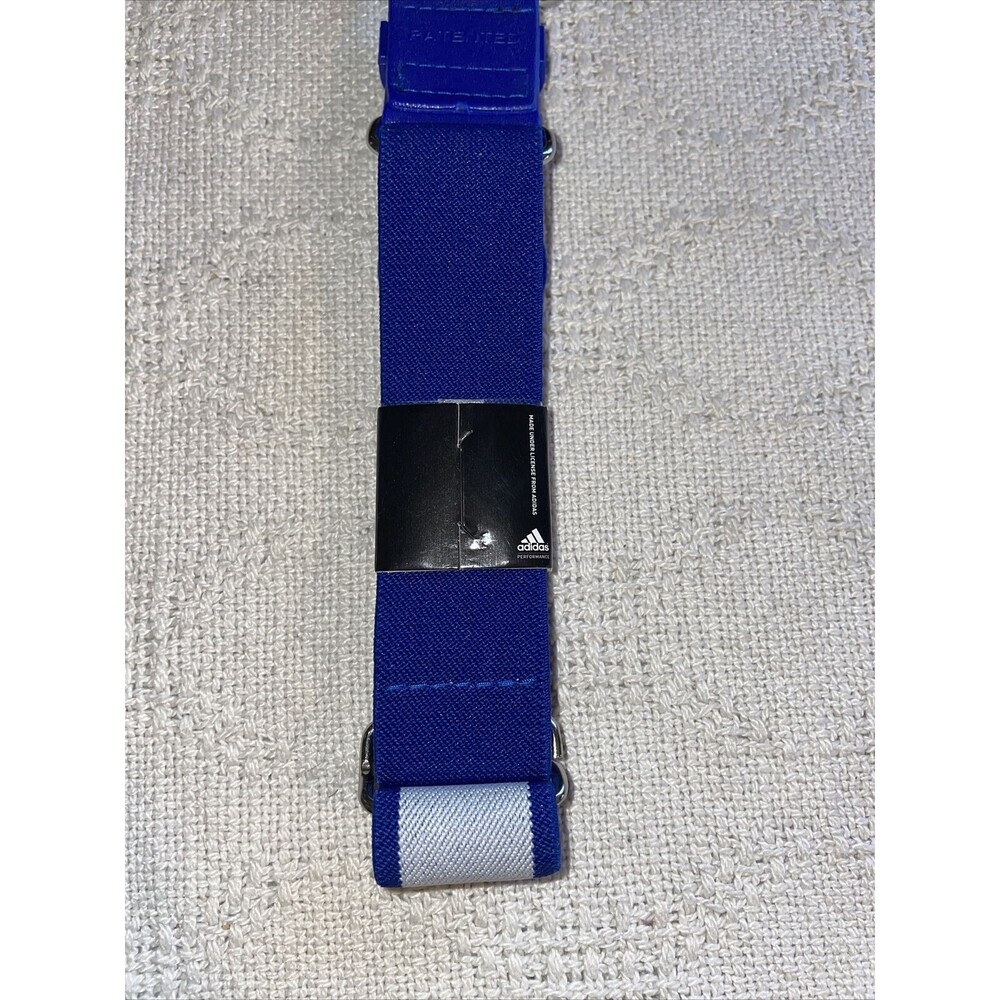 Adidas Adjustable Baseball Belt Youth 18”-32” Blue Elastic Performance BBA91RY - Picture 9 of 12